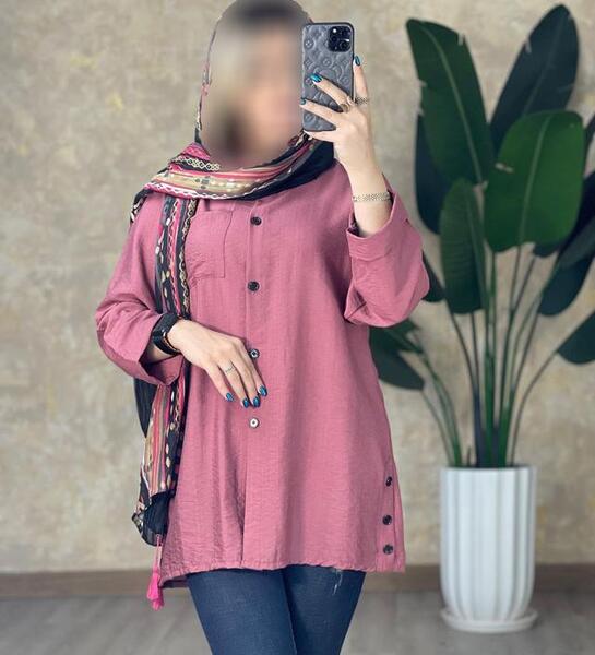 عکس مدل مانتو شومیزی جلو باز