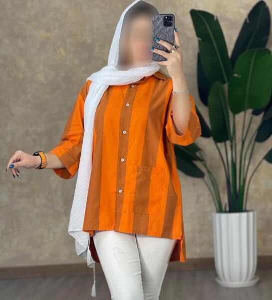 عکس مدل مانتو شومیز جلو باز
