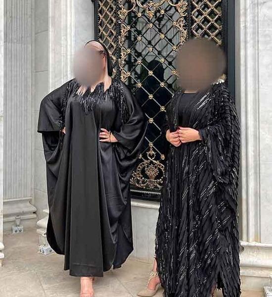 عکس مدل مانتو جلو باز بلند مشکی