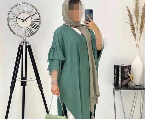 عکس مدل مانتو بلند ابروبادی جدید