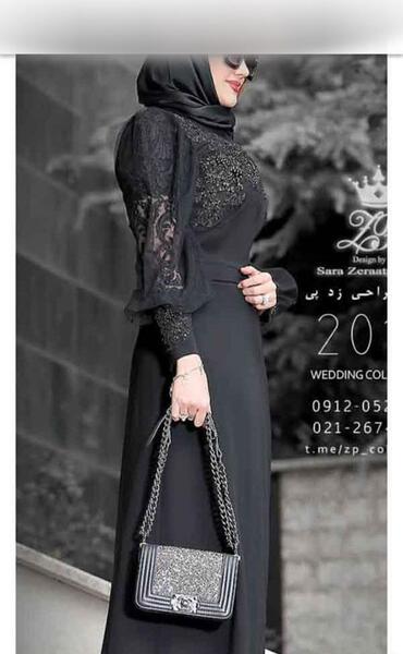 عکس مدل مانتو مشکی بلند برای افراد چاق