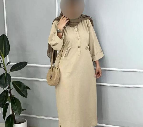 عکس مدل مانتو مجلسی بلند برای افراد چاق