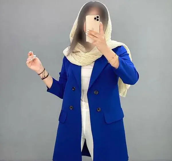 عکس مدل مانتو جلو باز کرپ مازراتی
