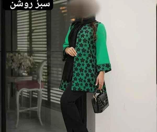 عکس مدل مانتو گیپور جلو باز جدید