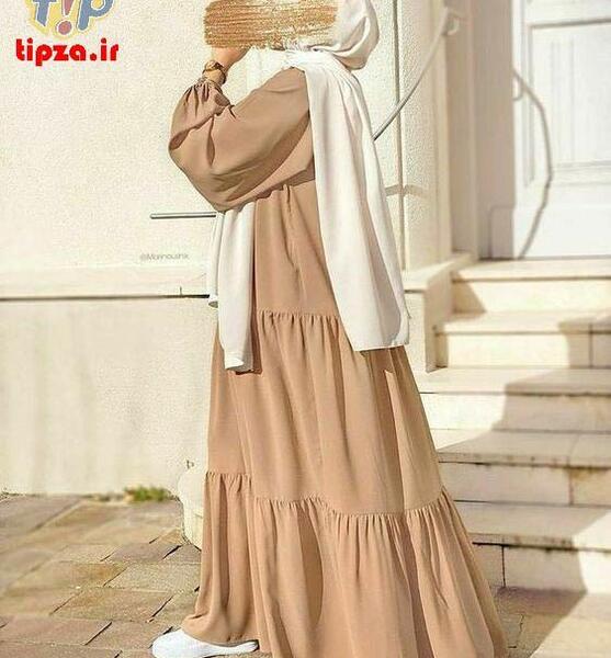 عکس مدل مانتو دامن کلوش جلو باز