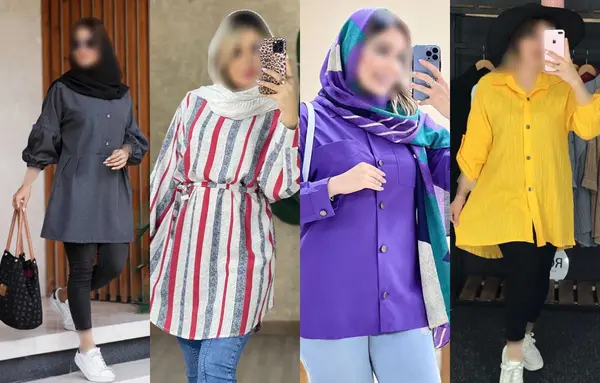 عکس مدل مانتو بلند تابستانی ۱۴۰۳