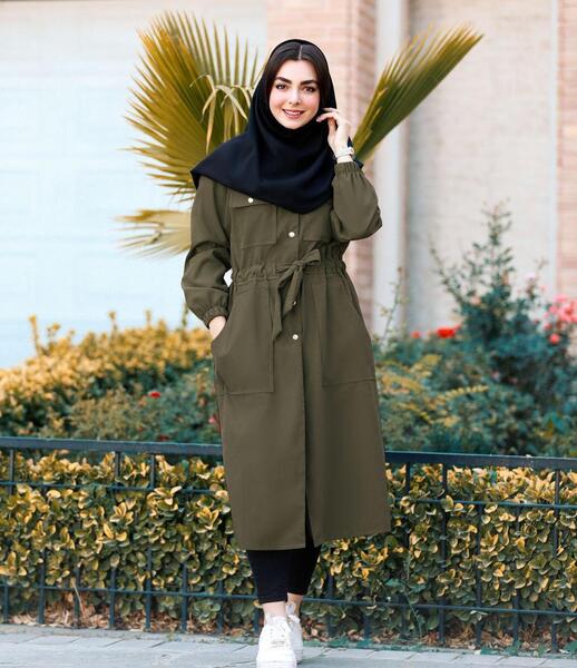 عکس مدل مانتو بلند تابستانی دخترانه