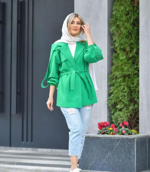 عکس مدل مانتو بلند تابستانه دخترانه