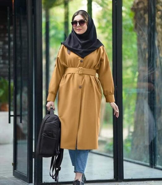 عکس مدل مانتو بلند تابستانه دخترانه
