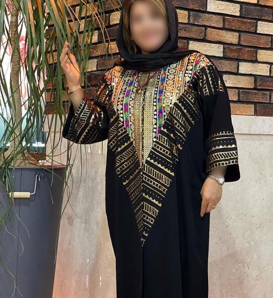 عکس مدل مانتو حریر طرح دار جلو باز
