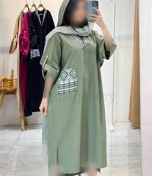 عکس مدل مانتو تابستانی جلو بسته بلند دخترانه