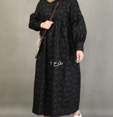 عکس مدل مانتو بلند چاک دار جلو بسته