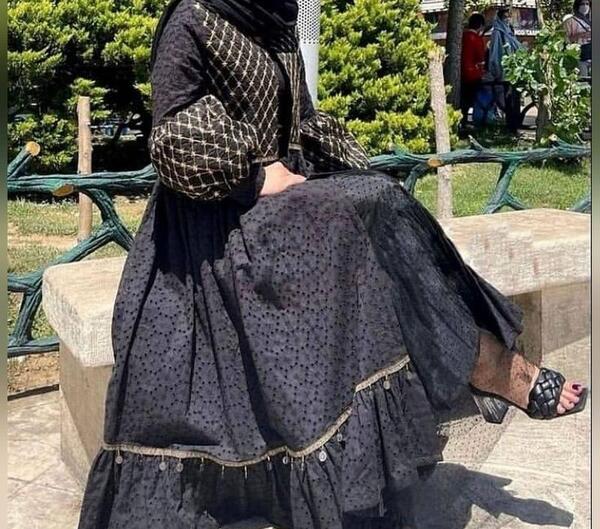 عکس مدل مانتو بلند چین دار جدید