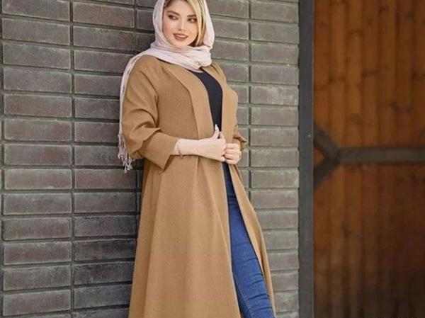 عکس مدل مانتو مجلسی جلو باز شیک