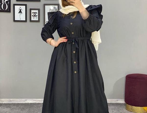 عکس مدل مانتو بلند پایین چین دار