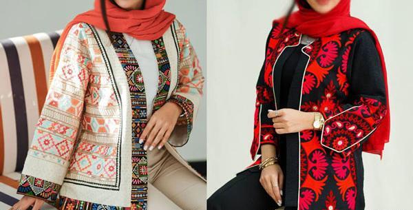 عکس مدل مانتو جلو باز سنتی جدید