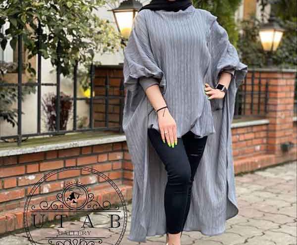 عکس مدل مانتو بلند دخترانه شیک جلو بسته