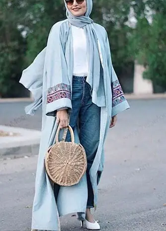 عکس مدل مانتو بلند دخترانه تابستانی شیک