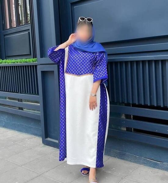 عکس مدل مانتو بلند دکمه دار مجلسی