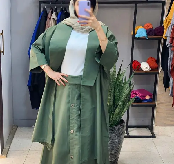 عکس مدل مانتو بلند دامن کلوش جدید