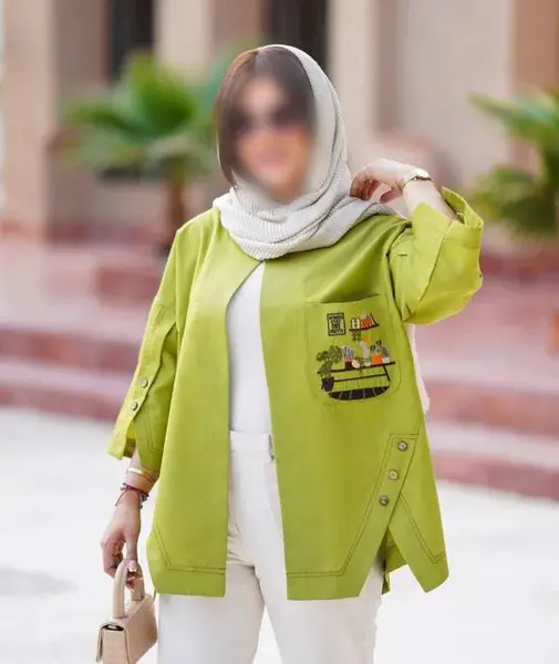 عکس مدل مانتو جلو باز کوتاه جدید