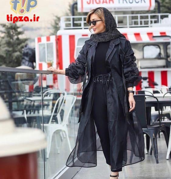 عکس مدل مانتو جلو باز کوتاه مجلسی