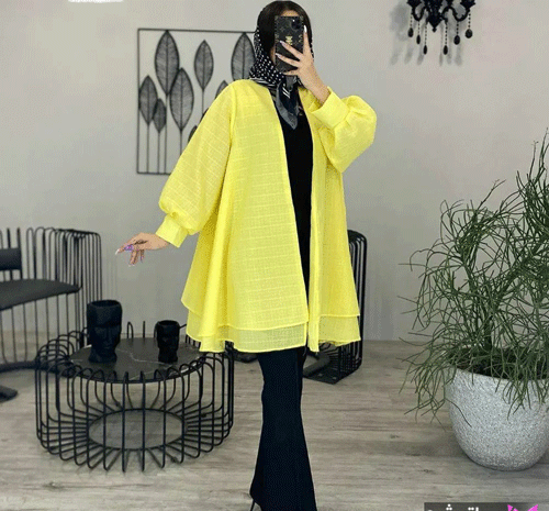 عکس مدل مانتو توری جلو باز