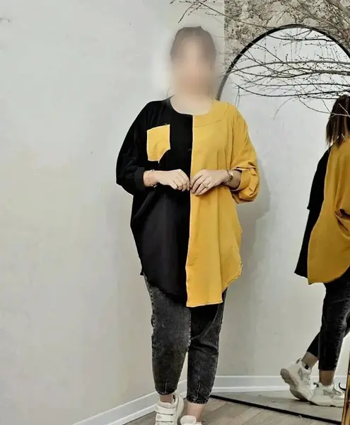 عکس مدل مانتو پانچ جلو باز کوتاه