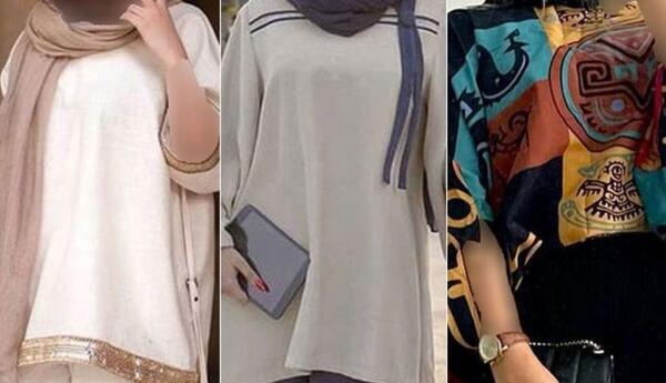 عکس مدل مانتو پانچ جلو باز کوتاه