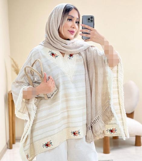 عکس مدل مانتو پانچ جلو باز کوتاه