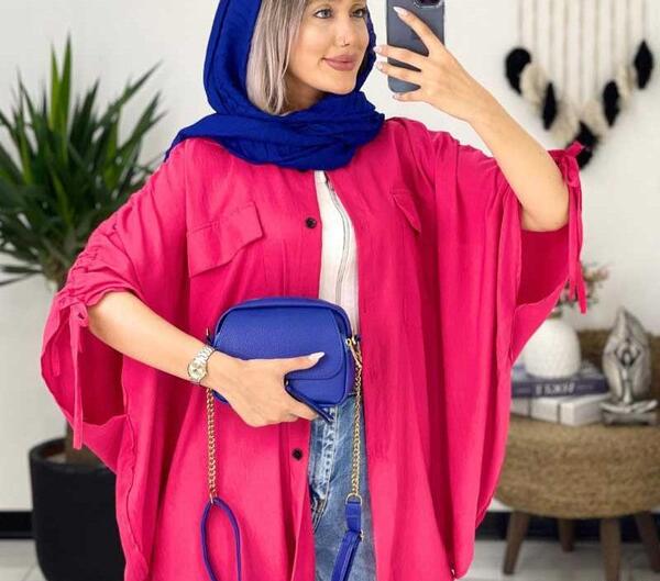 عکس مدل مانتو پانچ جلو باز مجلسی