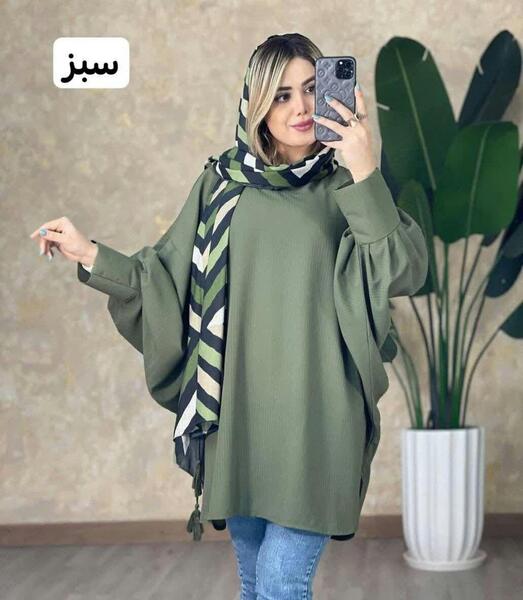 عکس الگوی مدل مانتو پانچ جلو باز