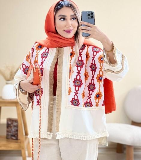 عکس مدل مانتو آزاد جلو باز