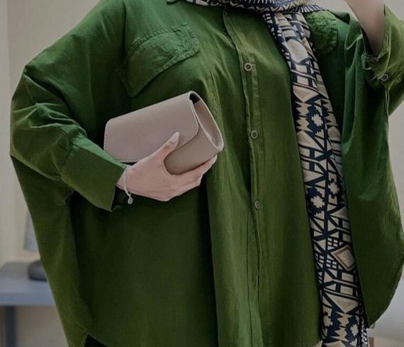 عکس الگوی مدل مانتو آستین کیمونو جلو باز
