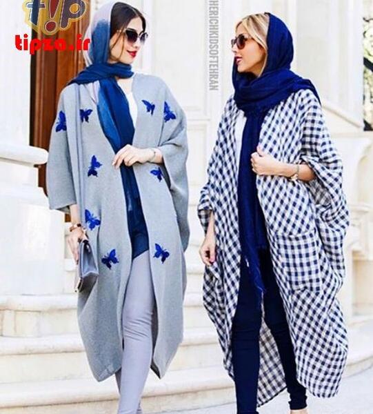 عکس مدل مانتو نخی جلو باز زنانه