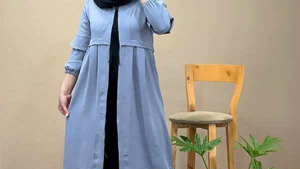 عکس مدل مانتو جلو باز ابروبادی طرح دار