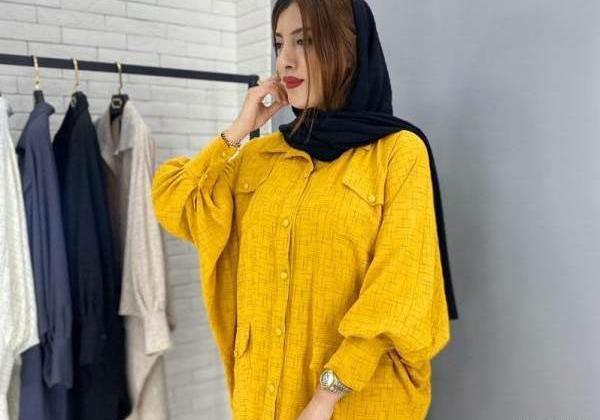 عکس مدل مانتو جلو باز ابروبادی طرح دار