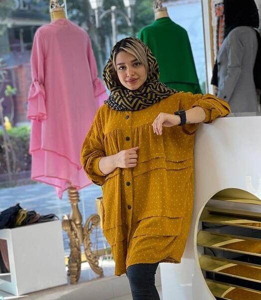 عکس مدل مانتو جلو باز ابروبادی کوتاه