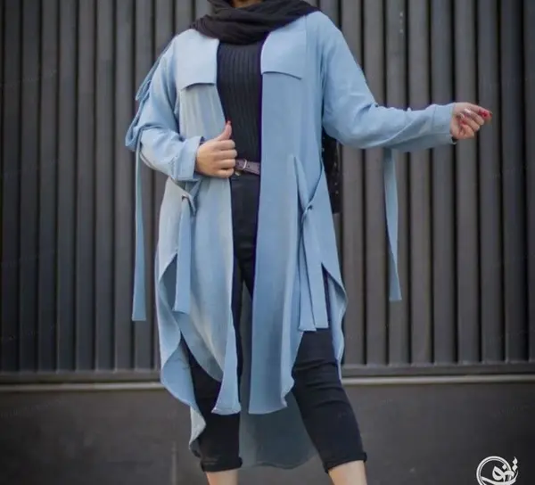 عکس مدل مانتو تابستانی جلو باز ابروبادی