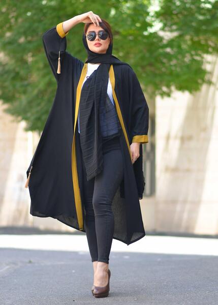 عکس مدل مانتو تابستانی جلو باز نخی