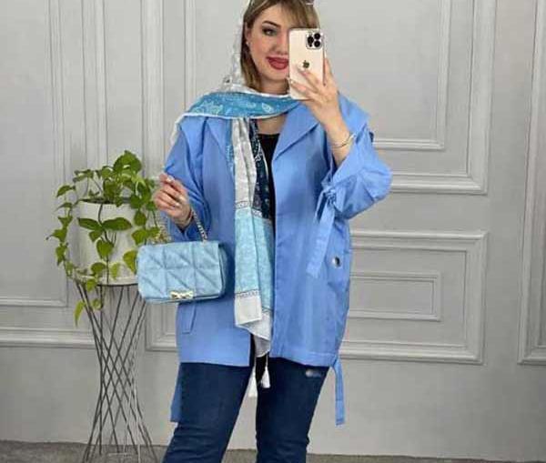 عکس مدل مانتو جلو باز اسپرت کوتاه
