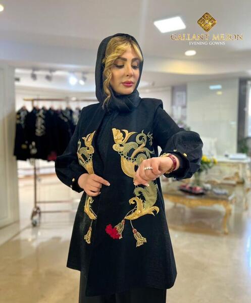 عکس مدل مانتو بلند کلوشی