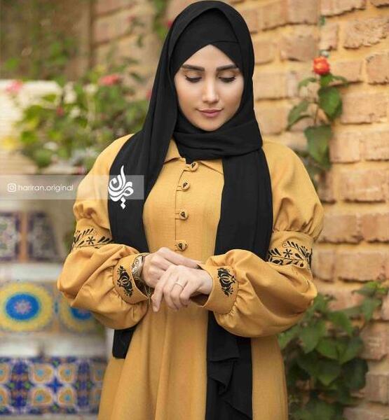عکس مدل مانتو بلند کرپ الیزه