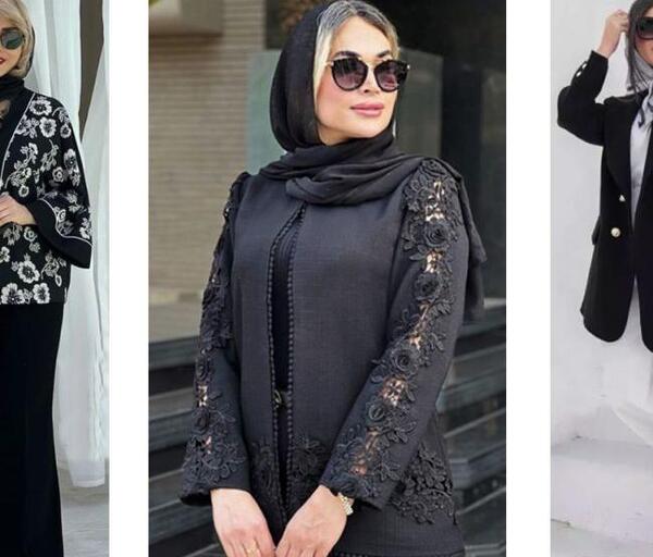 عکس مدل مانتو بلند با کرپ حریر