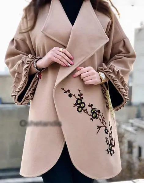 عکس مدل مانتو بلند کتی مجلسی