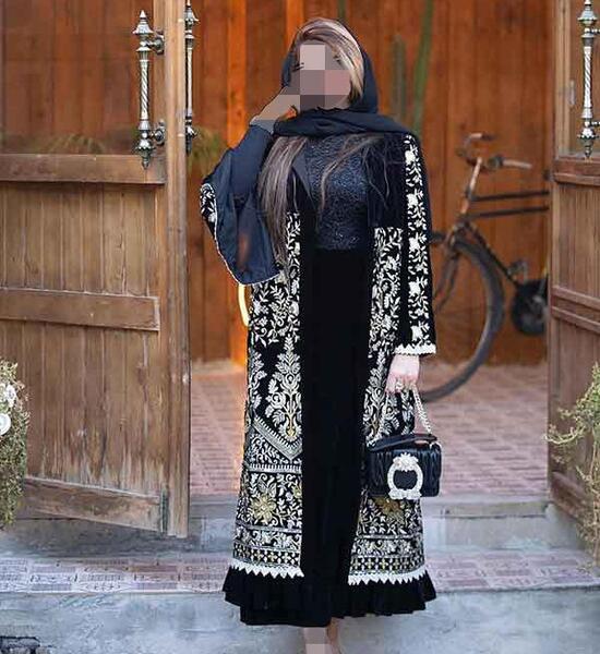 عکس مدل مانتو 1403 لاکچری بلند دخترانه
