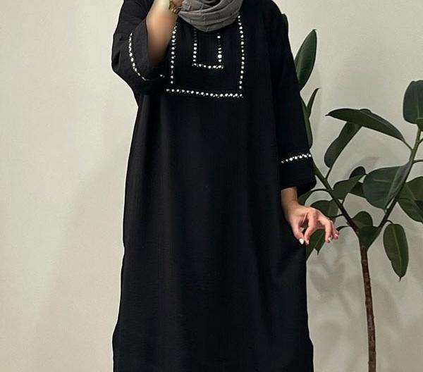 عکس مدل مانتو بلند مجلسی جلو بسته