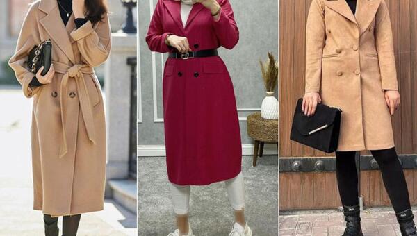 عکس مدل یقه مانتو بلند جلو بسته