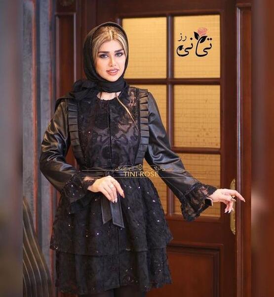 عکس مدل مانتو بلند مخمل زنانه
