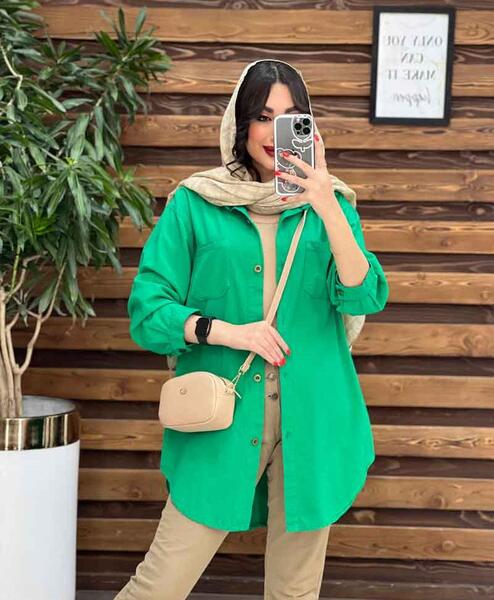 عکس مدل مانتو هلالی بلند